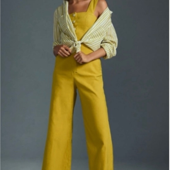 Maeve Yellow Wide-Leg Jumpsuit - Picture 1 of 7
